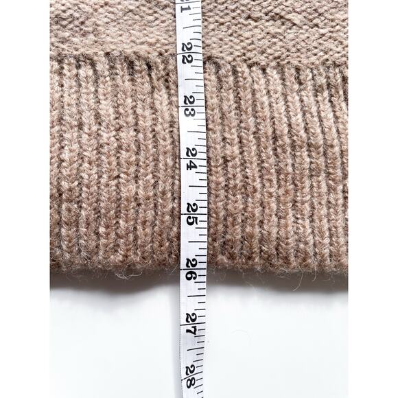 NWT Banana Republic Beige Wool Blend Oversized Turtle Neck Knit Sweater Size XL - Picture 5 of 6